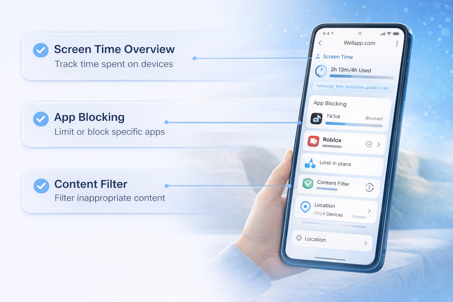 NetEchoApp dashboard preview